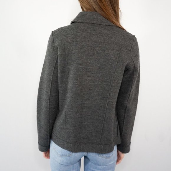EILEEN FISHER Merino Wool Double Breasted Jacket - Picture 4 of 5